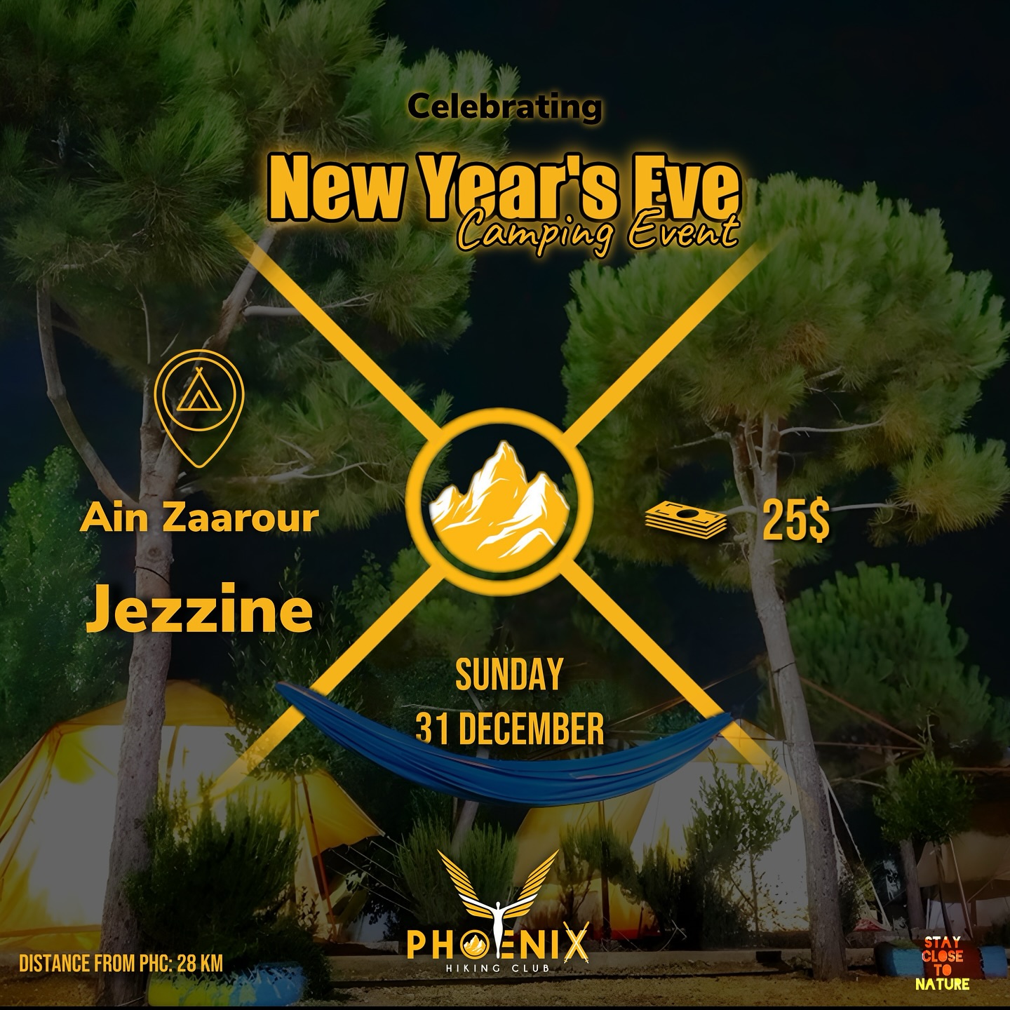 New Year's Eve Camping Event