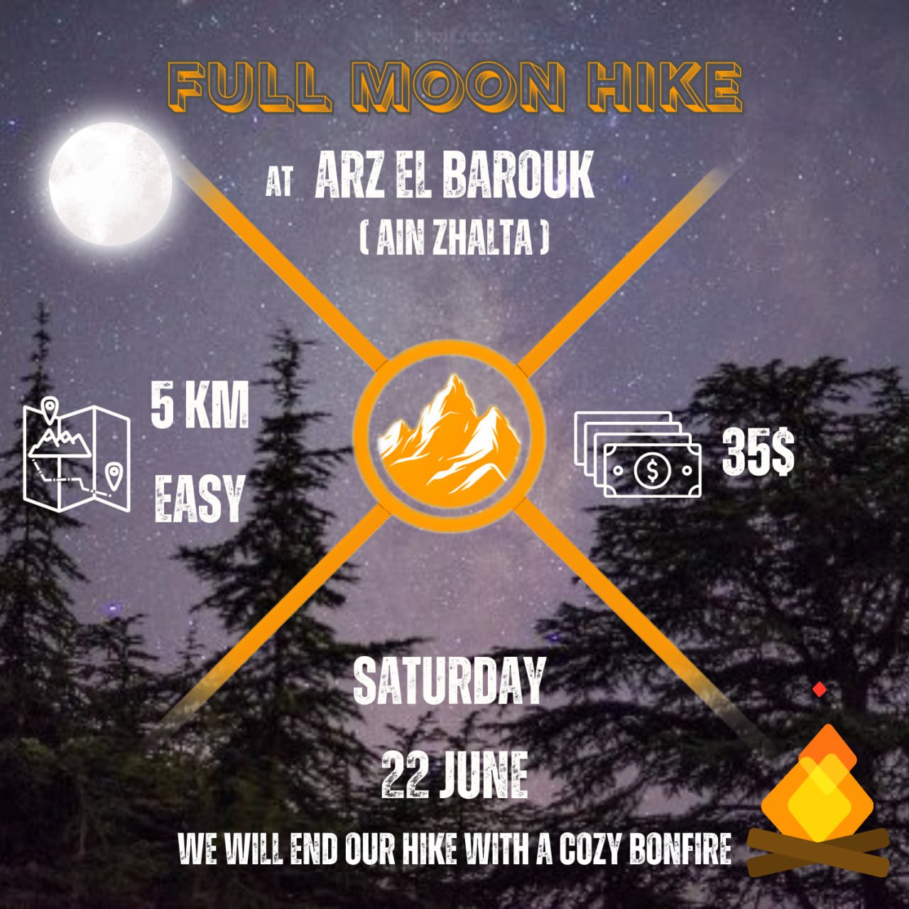 FULL MOON HIKE at Arz El Barouk